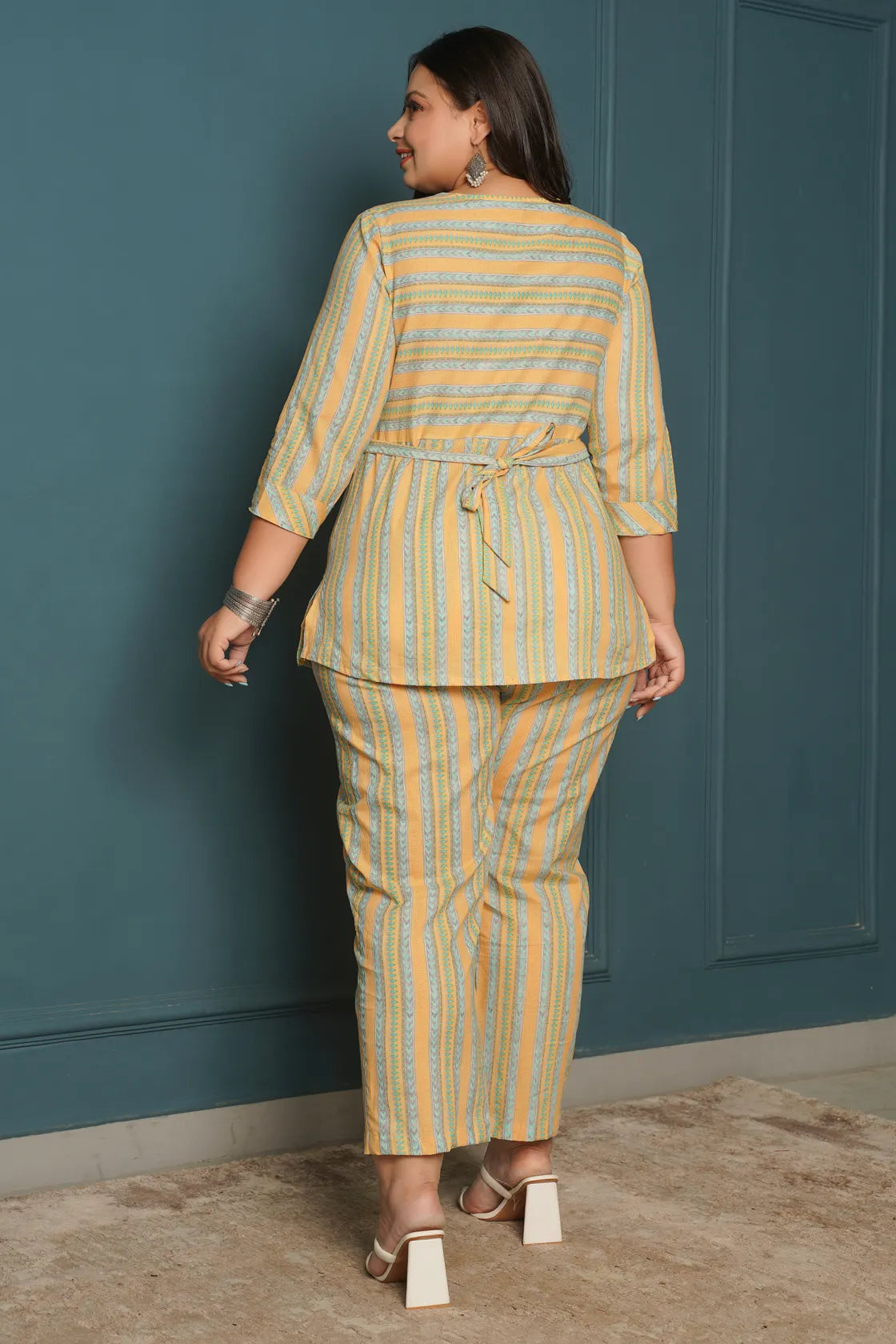 YELLOW STRIPE CO-ORD SET