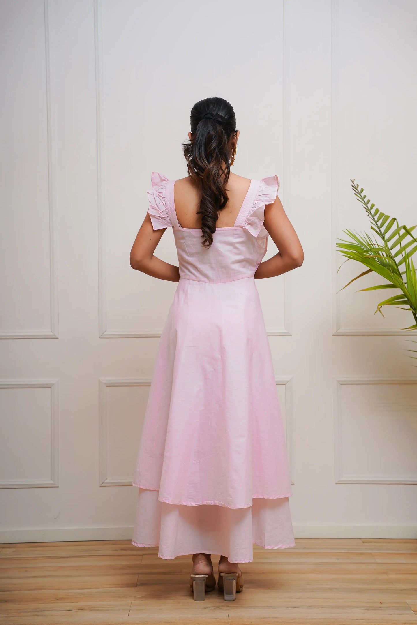 Soft Pink Tier Dress