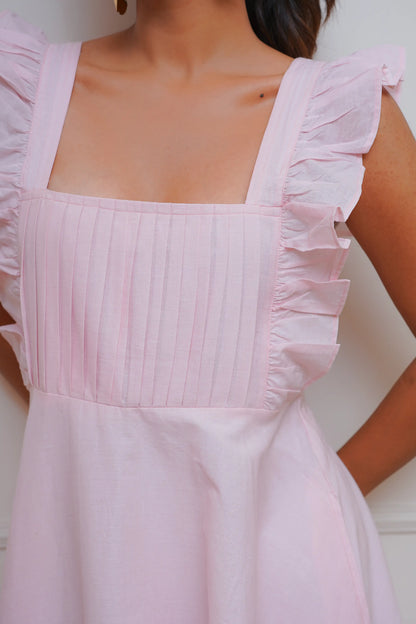 Soft Pink Tier Dress