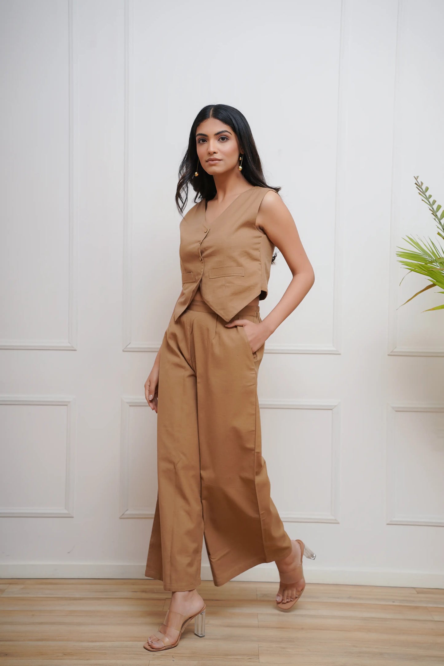 Moss Waist Coat Co-Ord Set