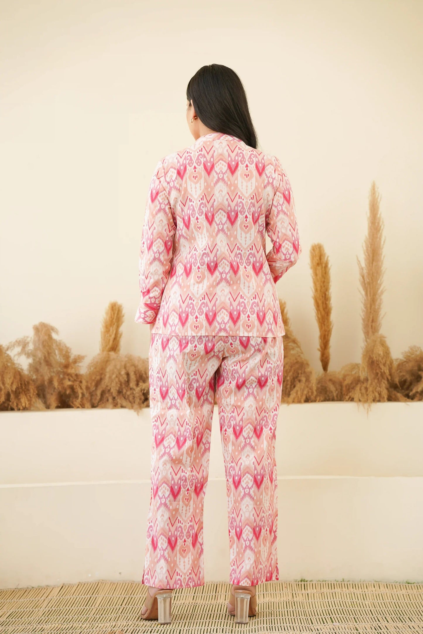 BOBBY PINK PRINTED CO-ORD SET