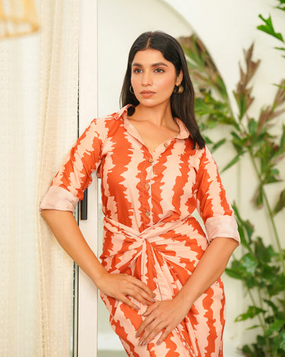 SUNSET BALI WRAP SKIRT SET