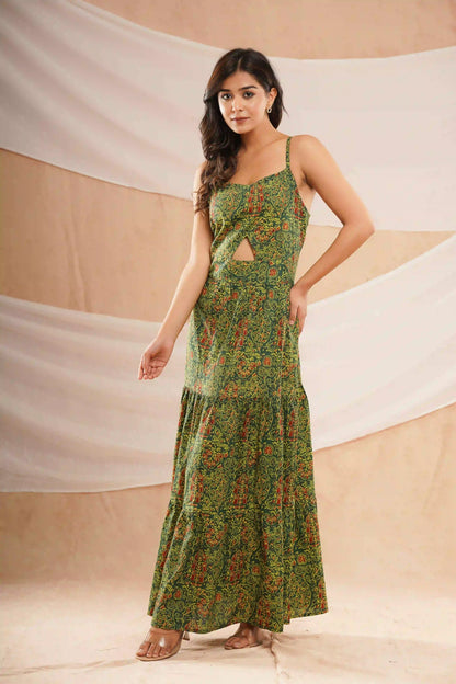 FARM KEY HOLE MAXI DRESS